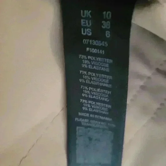 Asos Peachy Tan Wide Leg Slacks with Side Closure Size 6 - Picture 4 of 4